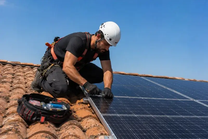 Maintenance et monitoring de panneaux solaires à Corcelles-en-Beaujolais